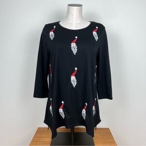 Berek Christmas Santa Tunic. Black, Red & White